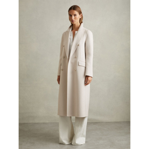 REISS MAEVE Wool Blend Double Breasted Blindseam Coat